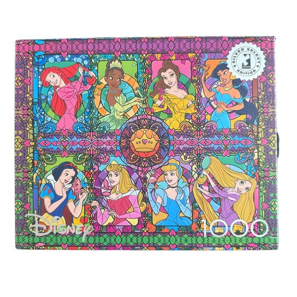 Ceaco Disney Princess Collage 1000 Piece Jigsaw Puzzle Silver Select - Picture 2 of 6